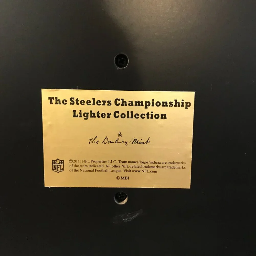 NHL Pittsburgh Steelers Championship Lighter Collection Danbury Mint 2011